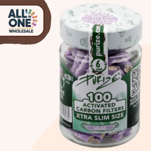 Purize Xtra Slim Activated Carbon Filters Purple (100 pcs)