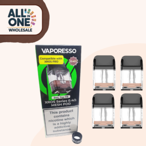 Vaporesso XROS Series 0.4Ω Mesh Pods (4 PCS, Compatible with XROS Pro 2ml)